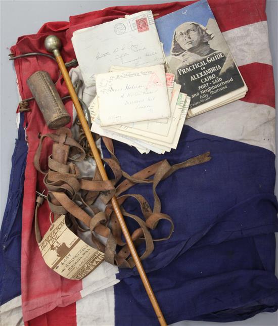 T.E. Lawrence of Arabia Interest - a large quantity of letters and militaria relating to his cypher officer